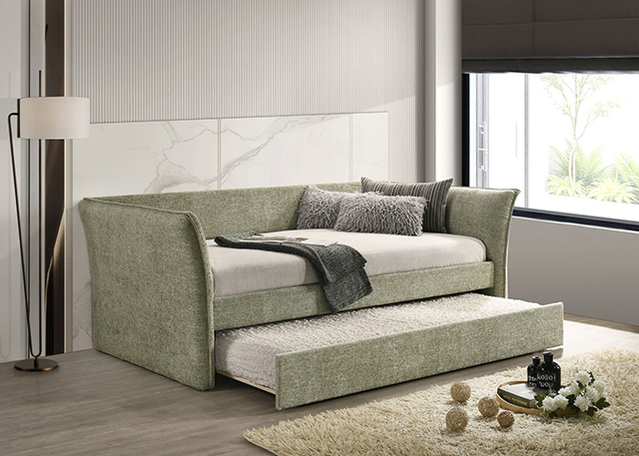 Yuri Light Green Twin Daybed w/ Trundle - Ornate Home