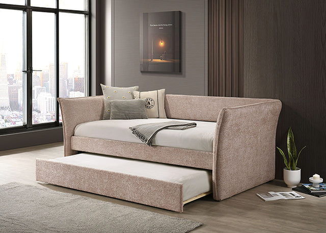 Yuri Pink Twin Daybed w/ Trundle - Ornate Home
