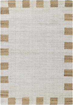 Yuval Dotted Bordered Jute Carpet - Clearance - Ornate Home