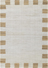 Yuval Dotted Bordered Jute Carpet - Ornate Home