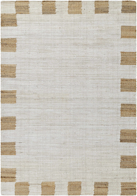 Yuval Dotted Bordered Jute Carpet - Ornate Home