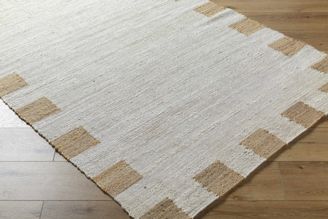 Yuval Dotted Bordered Jute Carpet - Ornate Home