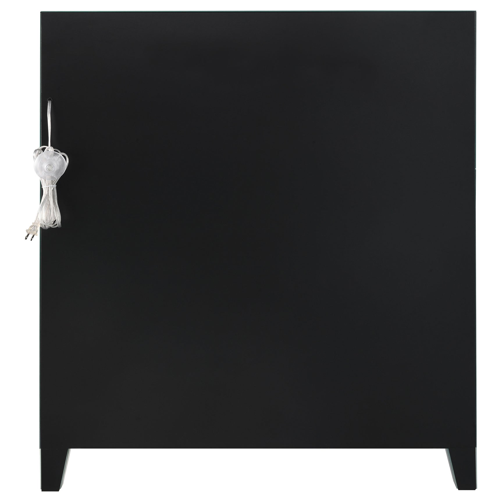 Yvaine Silver 2-door Mirrored Acrylic Home Bar Wine Cabinet - Ornate Home