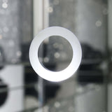 Yvaine Silver 2-door Mirrored Acrylic Home Bar Wine Cabinet - Ornate Home