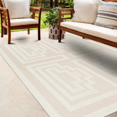 Yves Cream Outdoor Rug - Clearance - Ornate Home