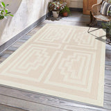 Yves Cream Outdoor Rug - Clearance - Ornate Home