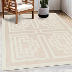 Yves Cream Outdoor Rug - Clearance - Ornate Home