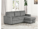 Yves Dark Gray Sectional - Ornate Home