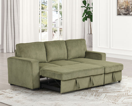 Yves Green Sectional - Ornate Home