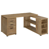 Yvette Mango 60-inch 3-drawer L-Shape Computer Desk - Ornate Home
