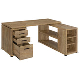 Yvette Mango 60-inch 3-drawer L-Shape Computer Desk - Ornate Home