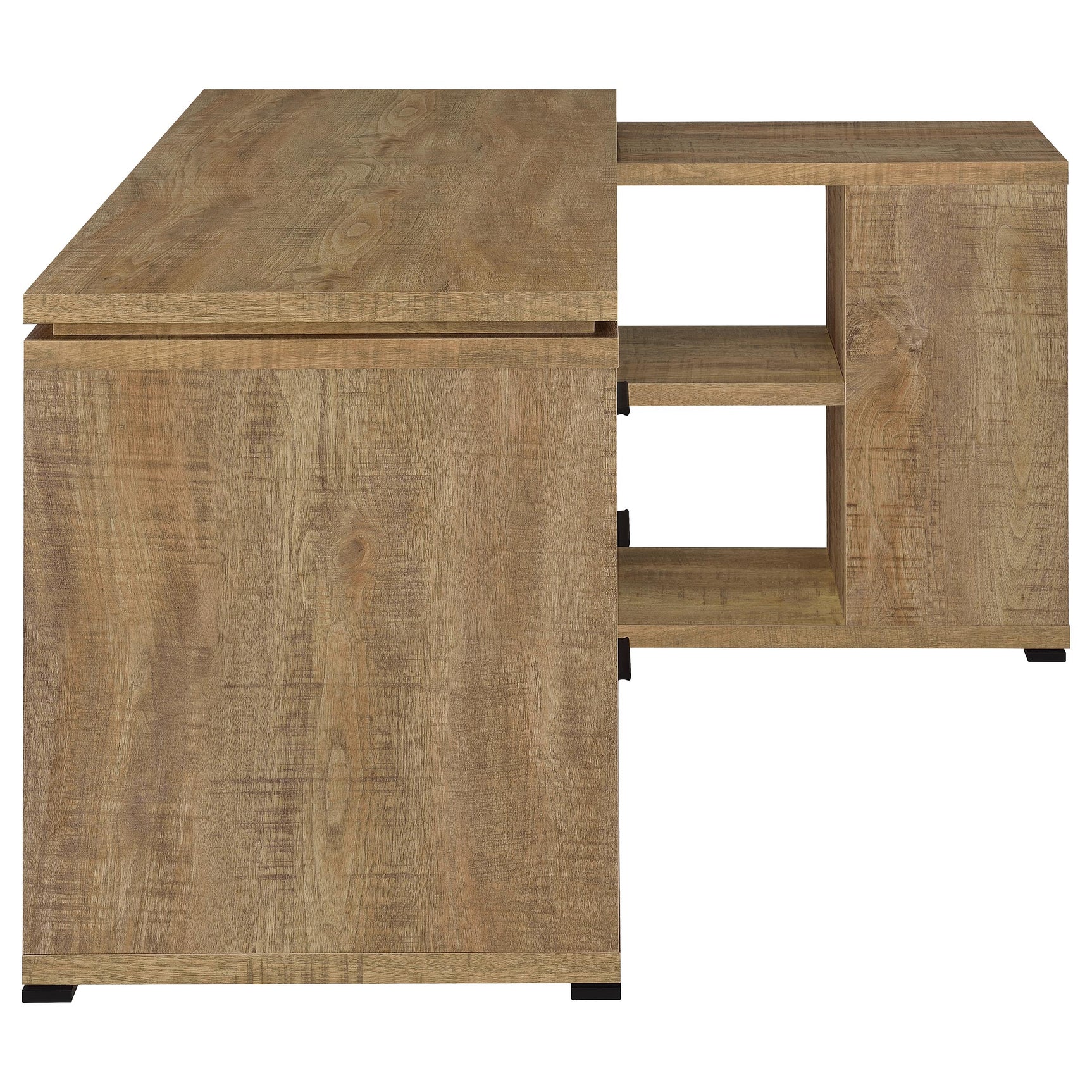 Yvette Mango 60-inch 3-drawer L-Shape Computer Desk - Ornate Home