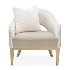 Yvette Medium Champagne/Porcini Accent Chair - Ornate Home