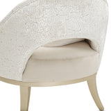 Yvette Medium Champagne/Porcini Accent Chair - Ornate Home