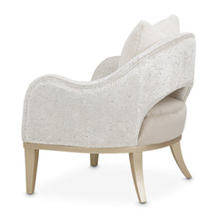 Yvette Medium Champagne/Porcini Accent Chair - Ornate Home