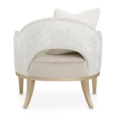 Yvette Medium Champagne/Porcini Accent Chair - Ornate Home