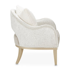 Yvette Medium Champagne/Porcini Accent Chair - Ornate Home