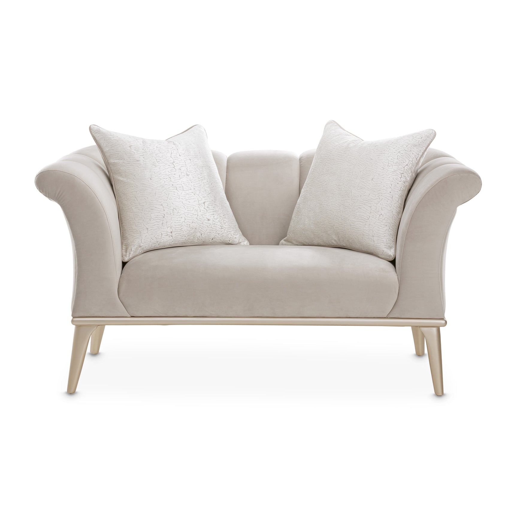 Yvette Medium Champagne/Porcini Chair and a Half - Ornate Home