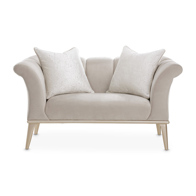 Yvette Medium Champagne/Porcini Chair and a Half - Ornate Home