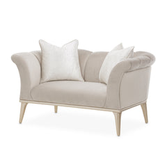 Yvette Medium Champagne/Porcini Chair and a Half - Ornate Home