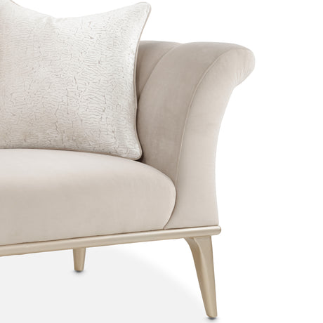 Yvette Medium Champagne/Porcini Chair and a Half - Ornate Home