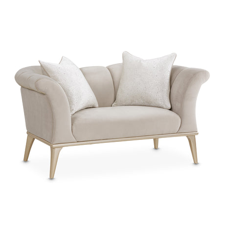 Yvette Medium Champagne/Porcini Chair and a Half - Ornate Home