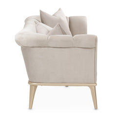 Yvette Medium Champagne/Porcini Sofa - Ornate Home