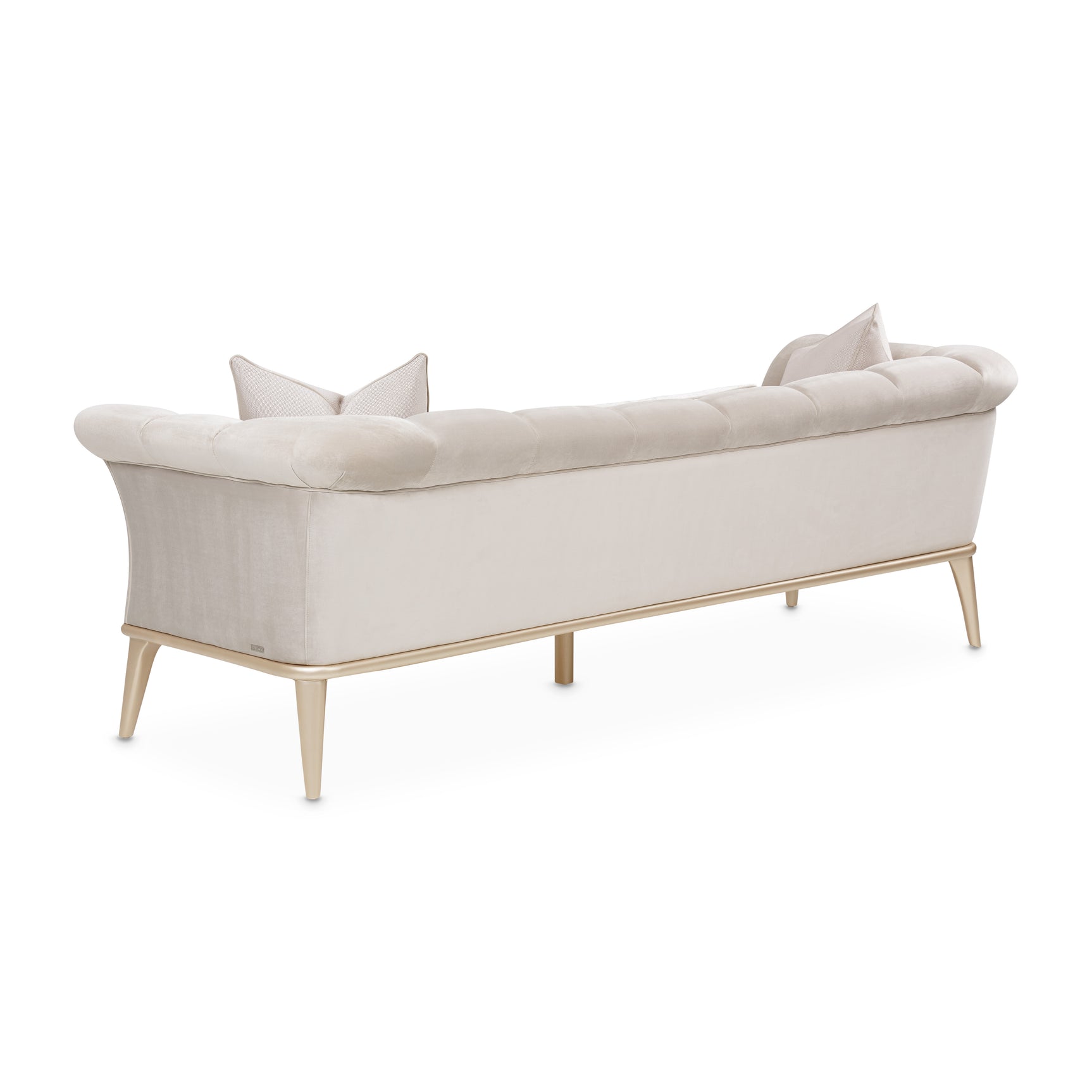 Yvette Medium Champagne/Porcini Sofa - Ornate Home