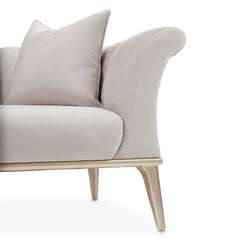 Yvette Medium Champagne/Porcini Sofa - Ornate Home