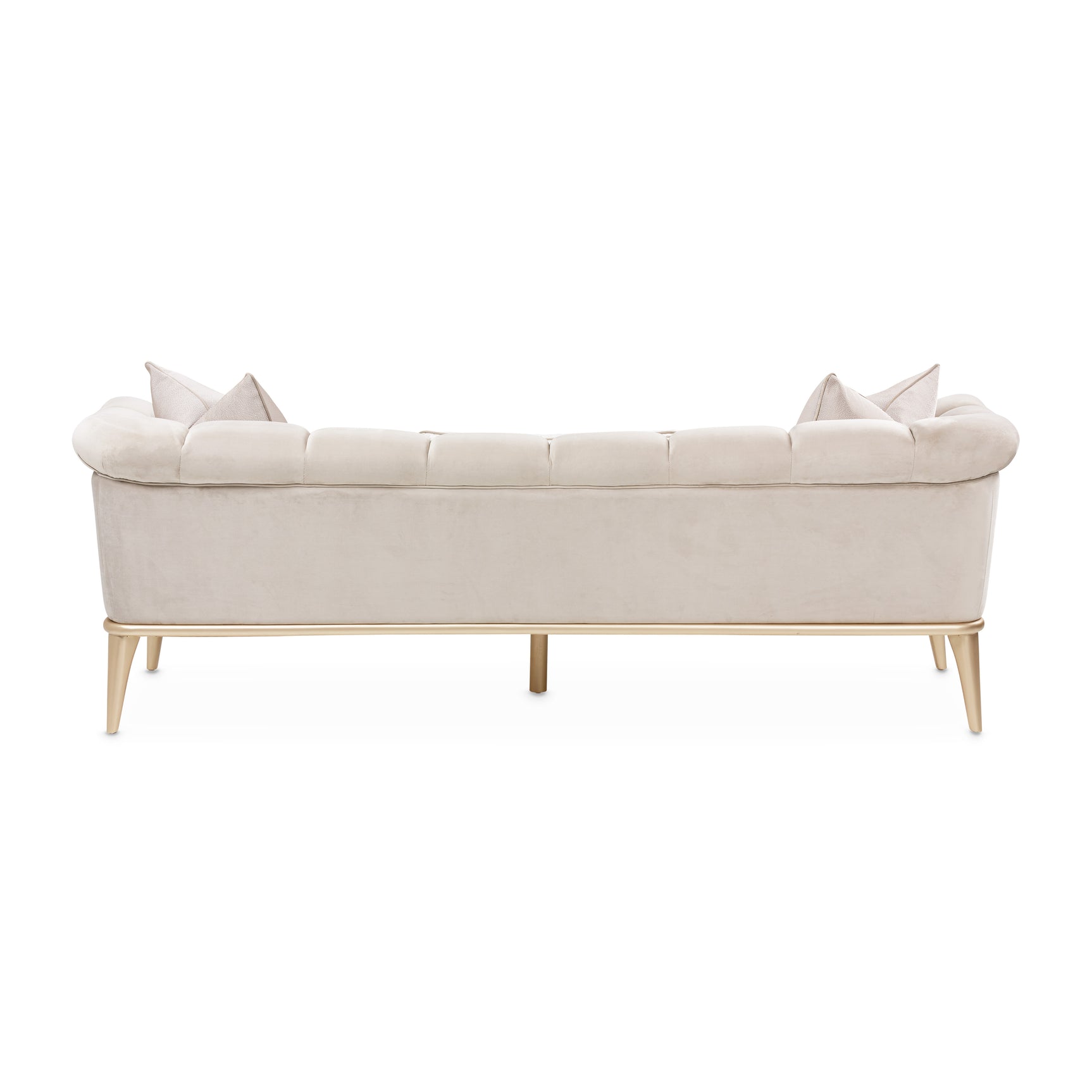 Yvette Medium Champagne/Porcini Sofa - Ornate Home