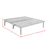 Z Base Pro King Adjustable Bed with Head and Foot Incline - Ornate Home