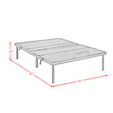 Z Base Pro Queen Adjustable Bed with Head and Foot Incline - Ornate Home