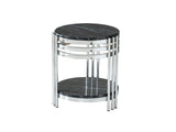 Zeus 336 Black/Silver End Table