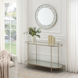 Zaba Oval Silver Sofa Table - Ornate Home