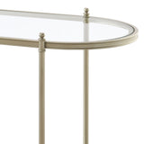 Zaba Oval Silver Sofa Table - Ornate Home