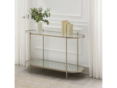 Zaba Oval Silver Sofa Table - Ornate Home