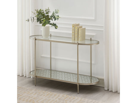 Zaba Oval Silver Sofa Table - Ornate Home