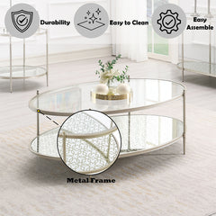 Zaba Silver Coffee Table - Ornate Home