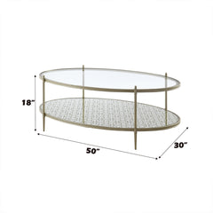 Zaba Silver Coffee Table - Ornate Home