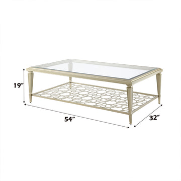 Zaba Silver Coffee Table - Ornate Home