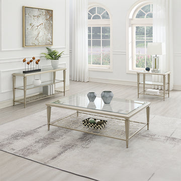 Zaba Silver Coffee Table - Ornate Home
