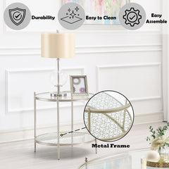 Zaba Silver End Table - Ornate Home