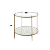 Zaba Silver End Table - Ornate Home