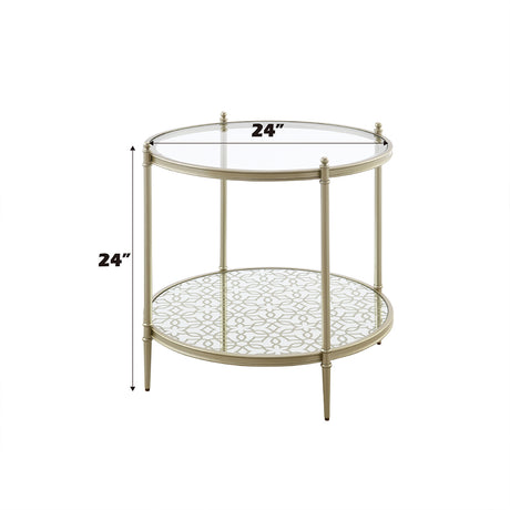 Zaba Silver End Table - Ornate Home
