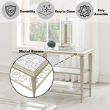 Zaba Silver End Table - Ornate Home