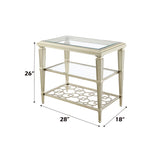 Zaba Silver End Table - Ornate Home