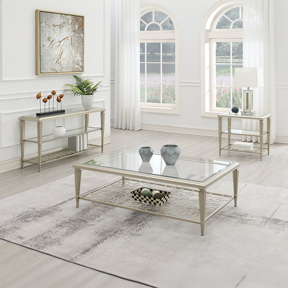 Zaba Silver End Table - Ornate Home