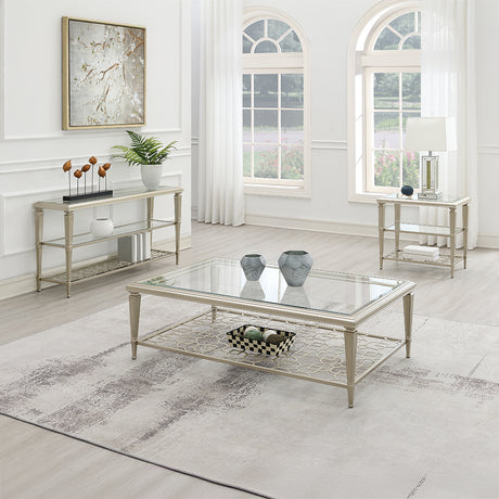 Zaba Silver End Table - Ornate Home