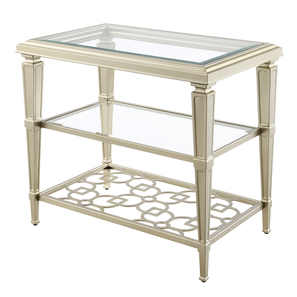 Zaba Silver End Table - Ornate Home