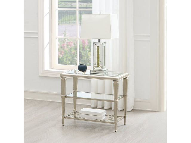 Zaba Silver End Table - Ornate Home